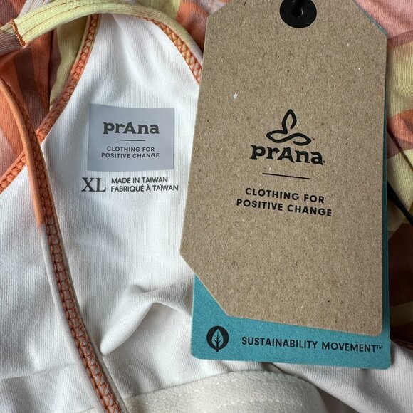 prAna Women's Ayla V-neck Spaghetti Strap Summer Dress Size XL, Solstice Tropics - Picture 9 of 13